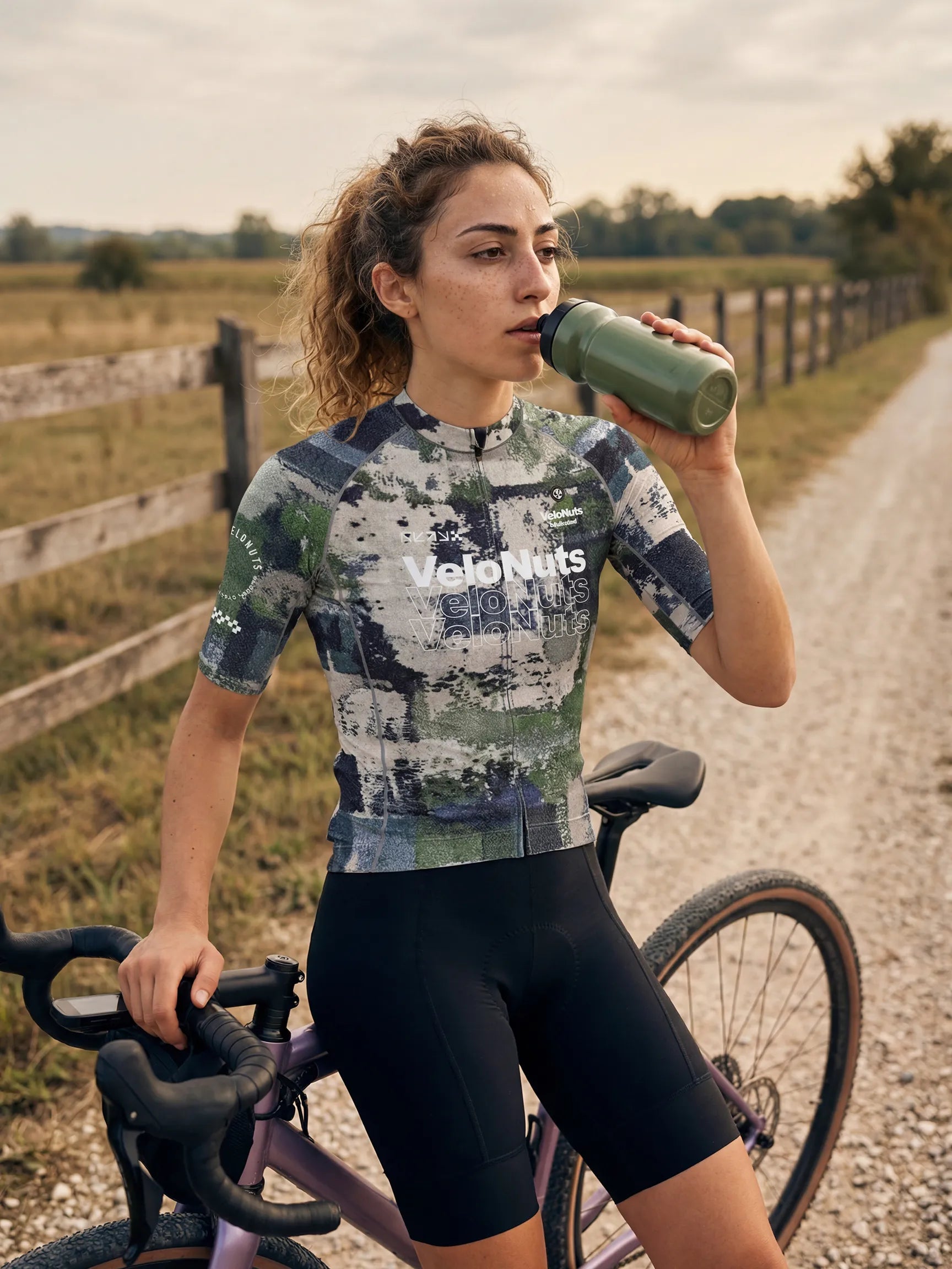 Women's Cycling Jersey – Desert Camo Edition