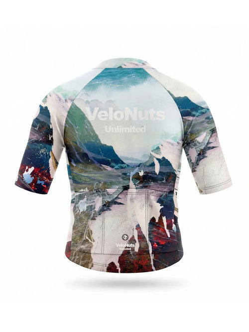 Men's Cycling Jersey-Alpine Fracture
