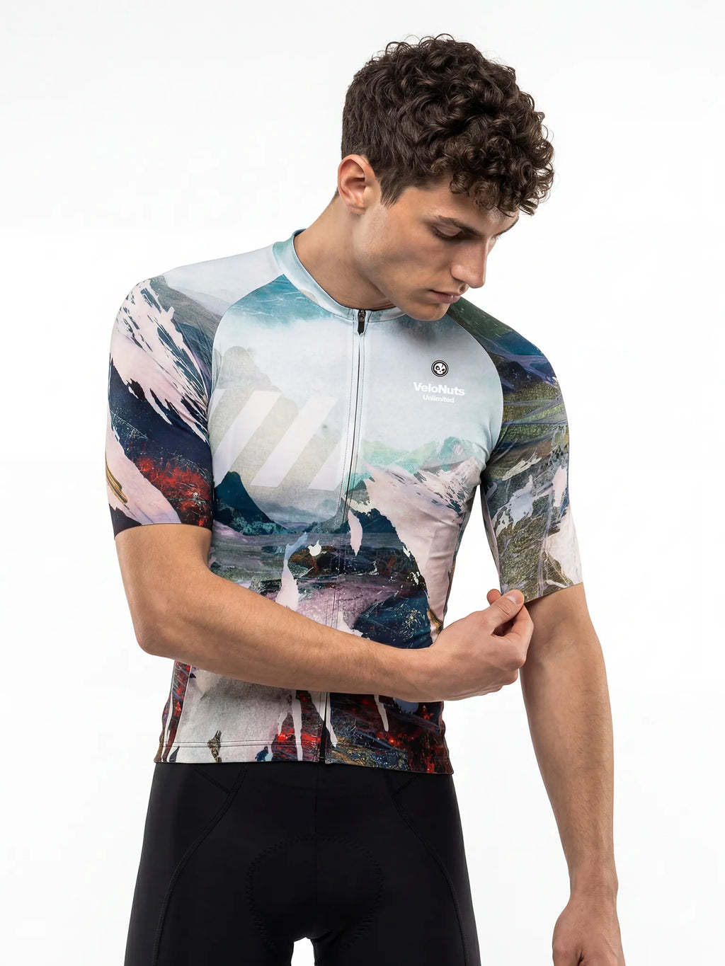 Herren-Radtrikot – Alpine Fracture