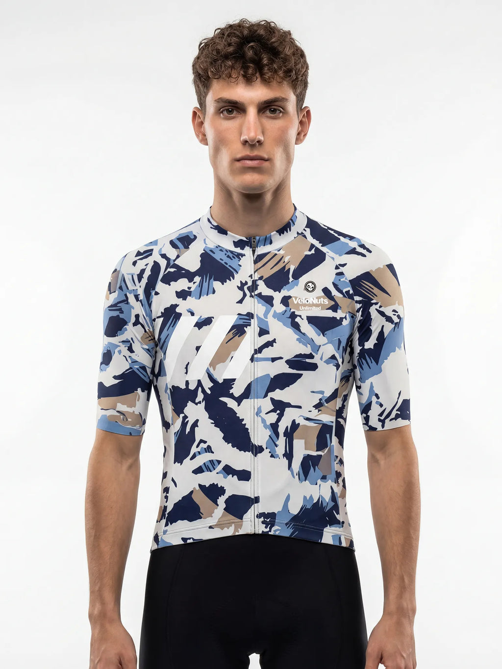 Herren-Radtrikot – Pinselblatt-Tarnmuster