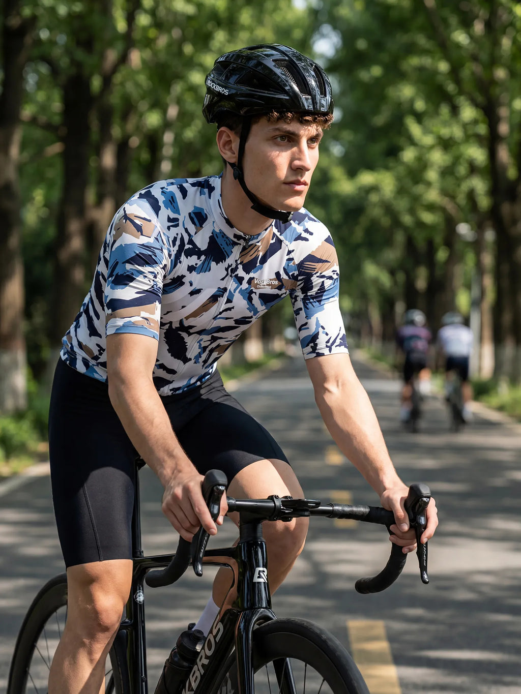 Herren-Radtrikot – Pinselblatt-Tarnmuster