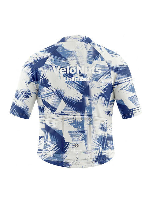 Men's Cycling Jersey-Cobalt Strokes
