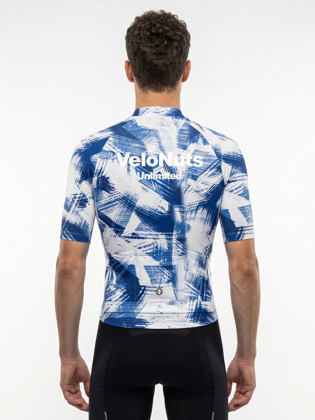 Men's Cycling Jersey-Cobalt Strokes