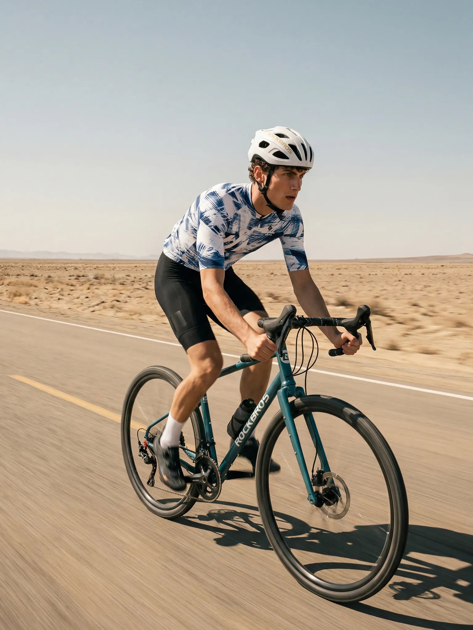 Men's Cycling Jersey-Cobalt Strokes