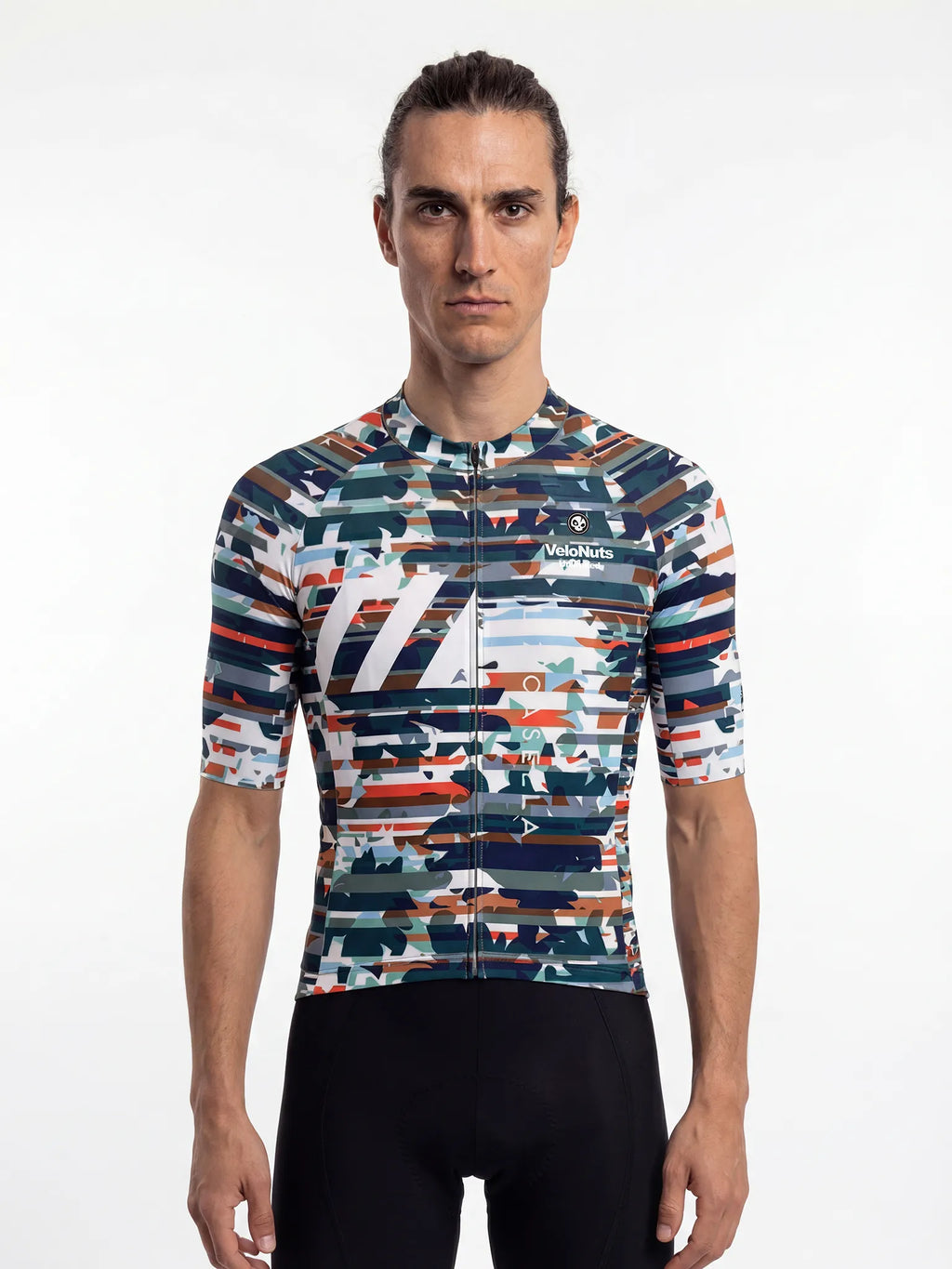 Herren-Radtrikot-Fragment Camo