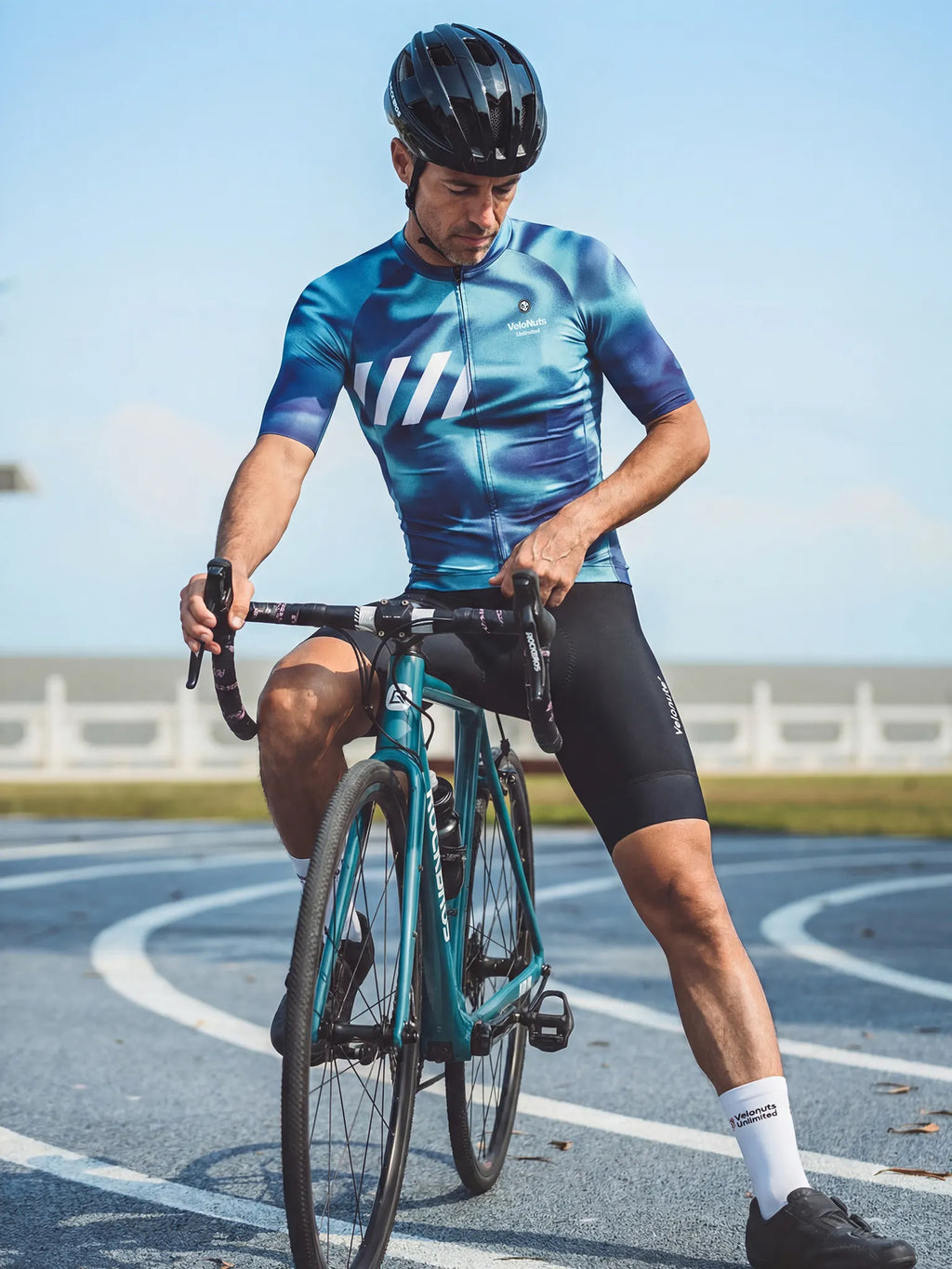 Men's Cycling Jersey-Glacier Silk