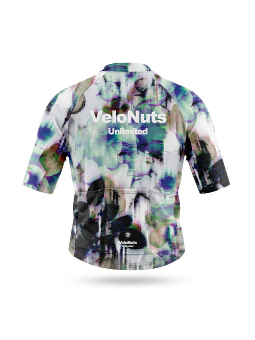 Herren Radtrikot-Glitch Bloom