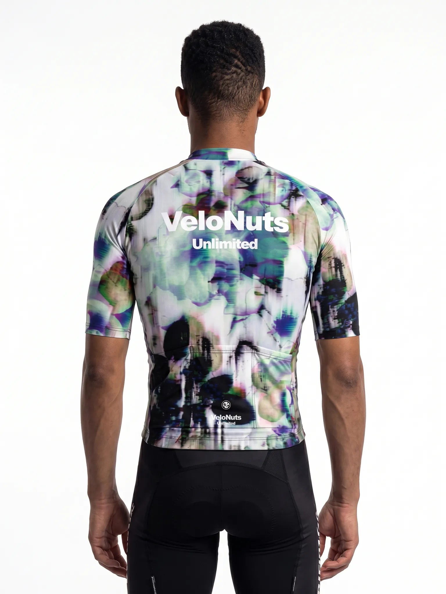 Men's Cycling Jersey-Glitch Bloom
