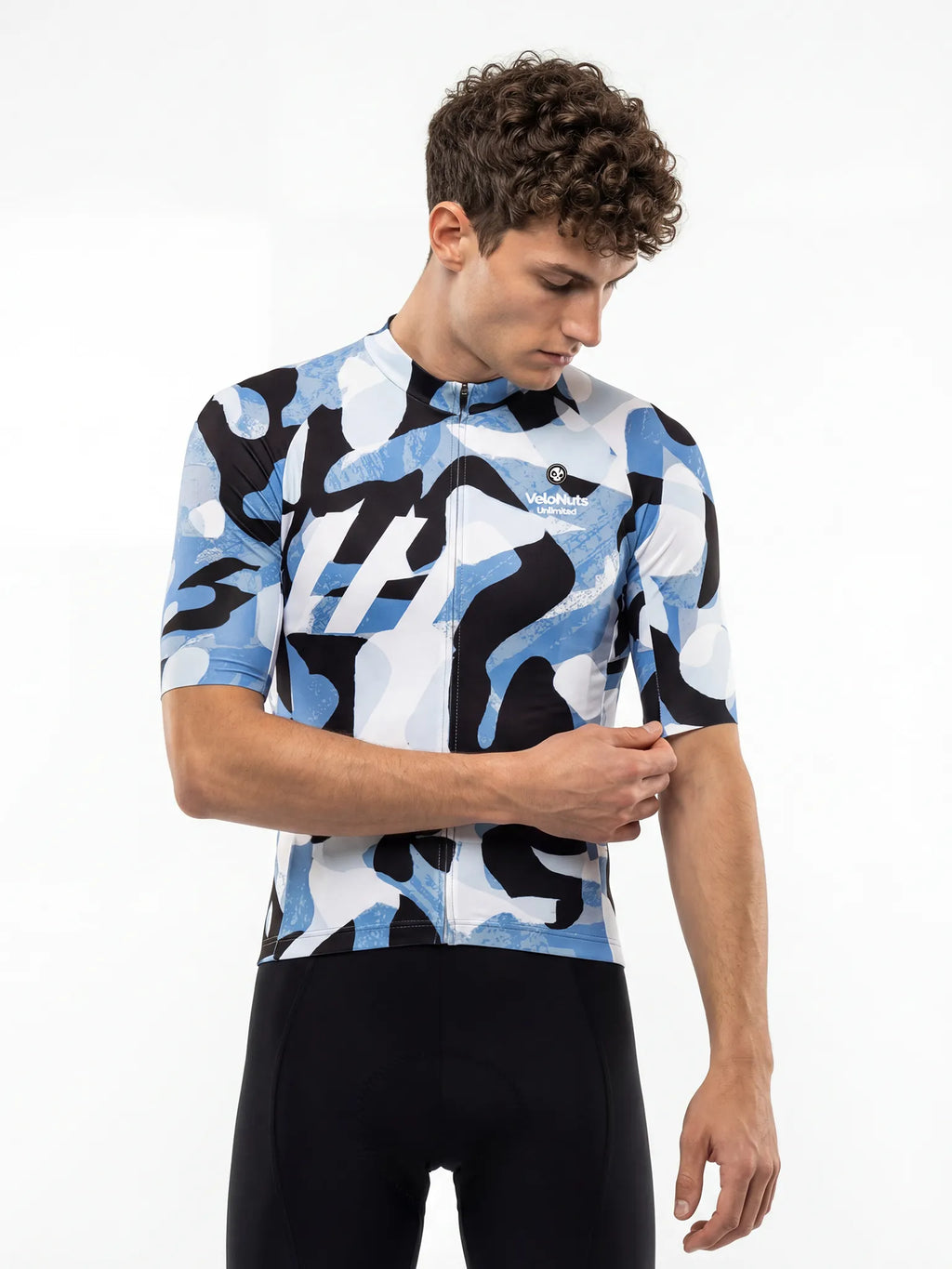 Herren-Radtrikot – Tintenklecks-Tarnmuster