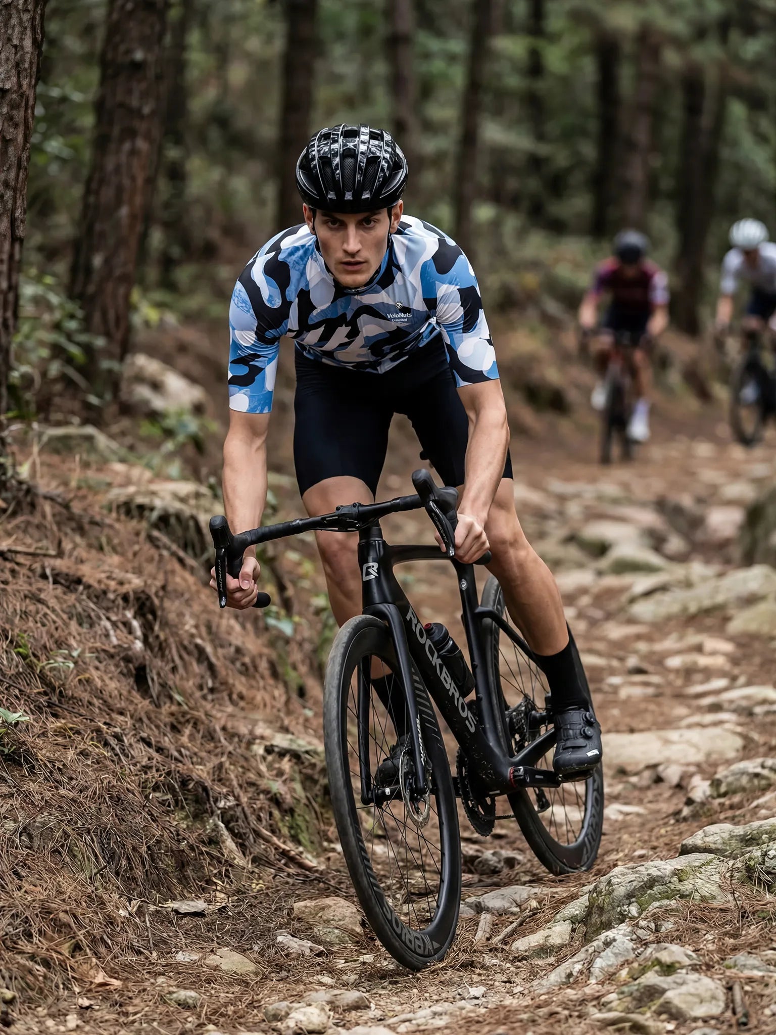 Herren-Radtrikot – Tintenklecks-Tarnmuster