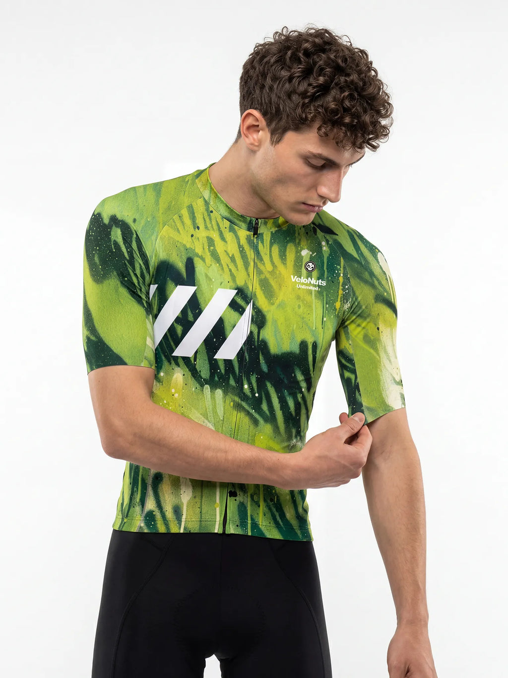 Men's Cycling Jersey-Lime Tag