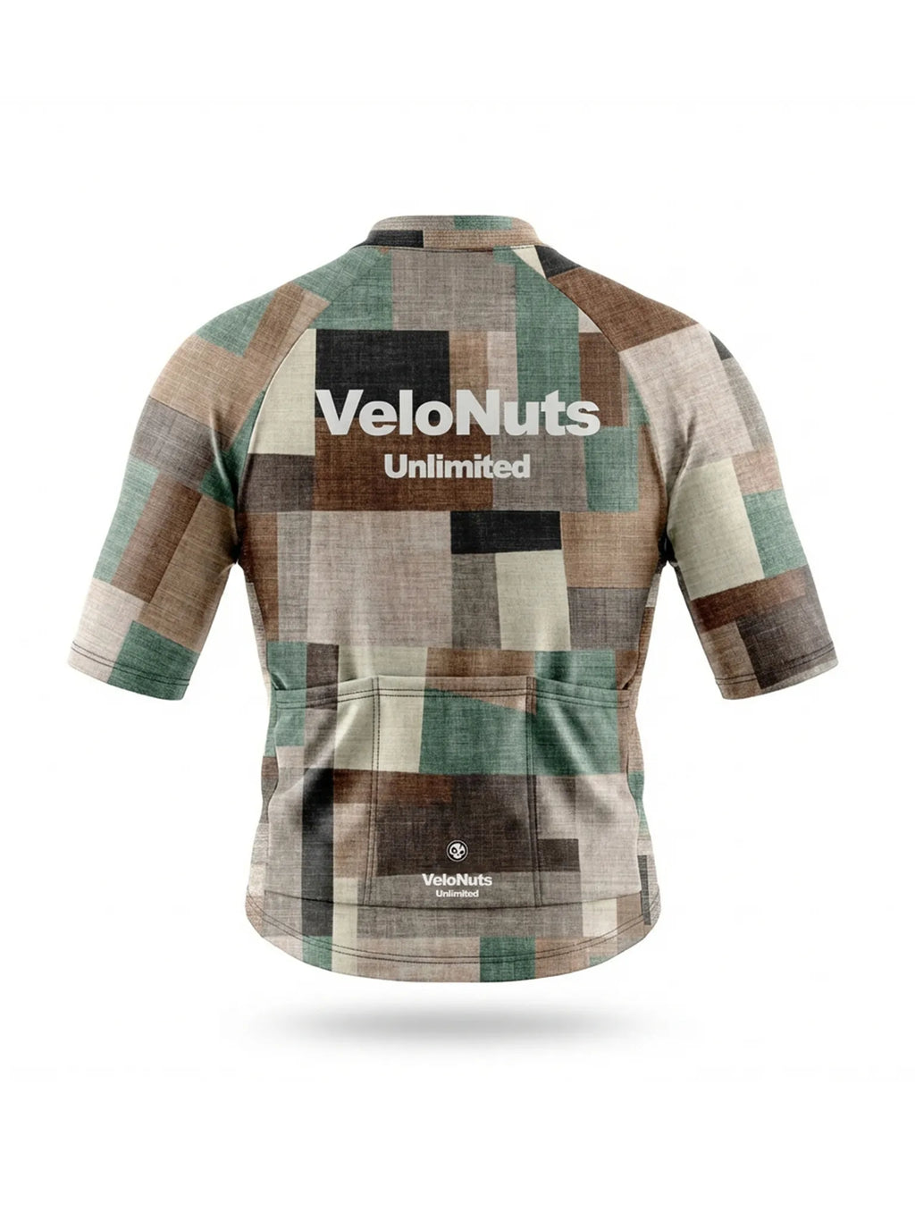 Herren-Radtrikot – Leinen-Patchwork