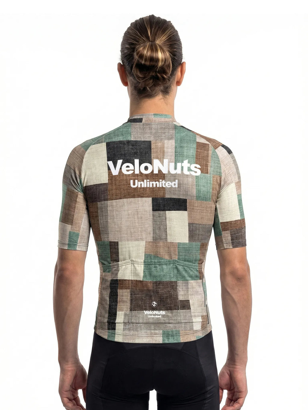 Herren-Radtrikot – Leinen-Patchwork