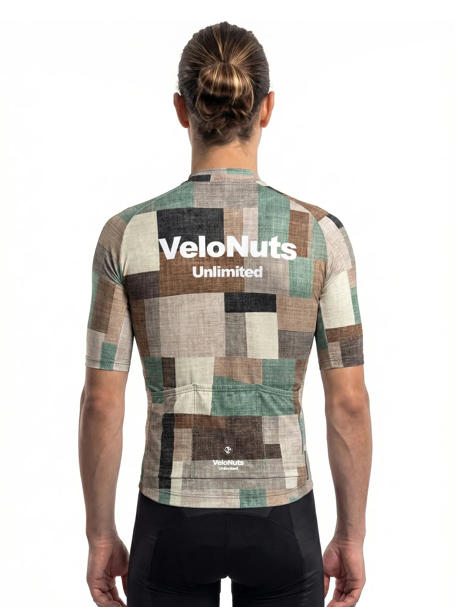 Men's Cycling Jersey-Linen Patchwork