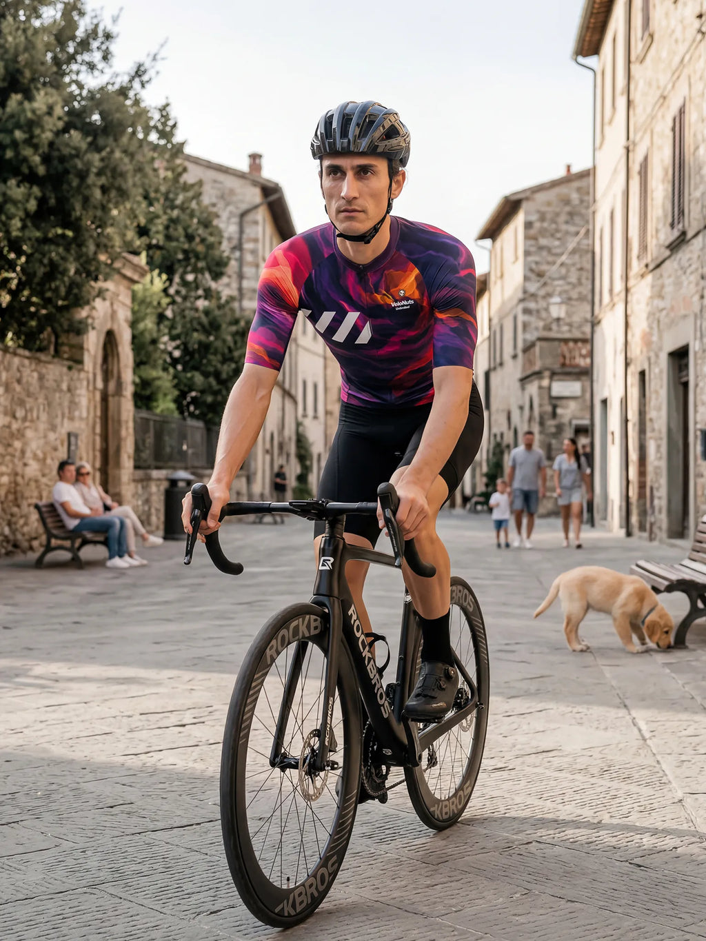 Men's Cycling Jersey-Magma Flow