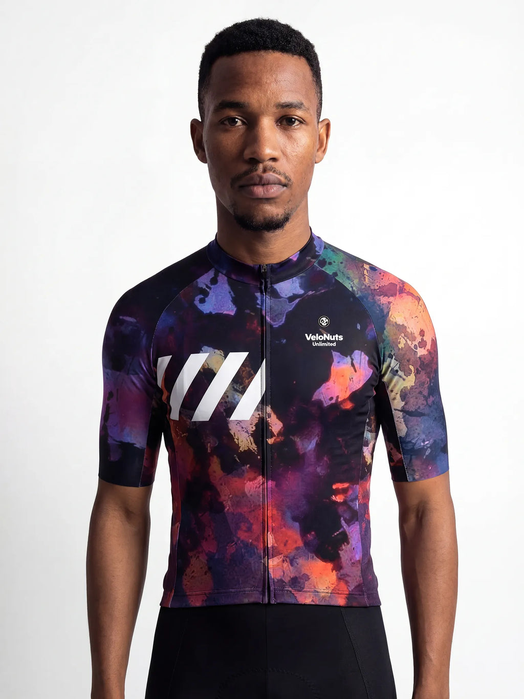 Men's Cycling Jersey-Midnight Petals