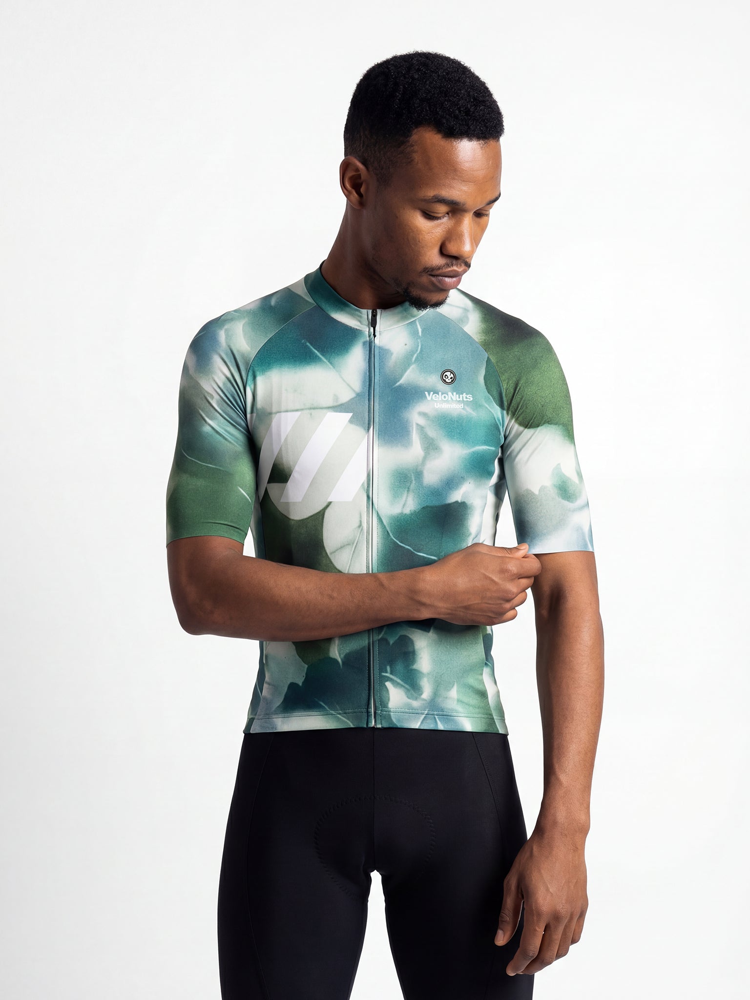 Men's Cycling Jersey-Mist Leaf Canopy