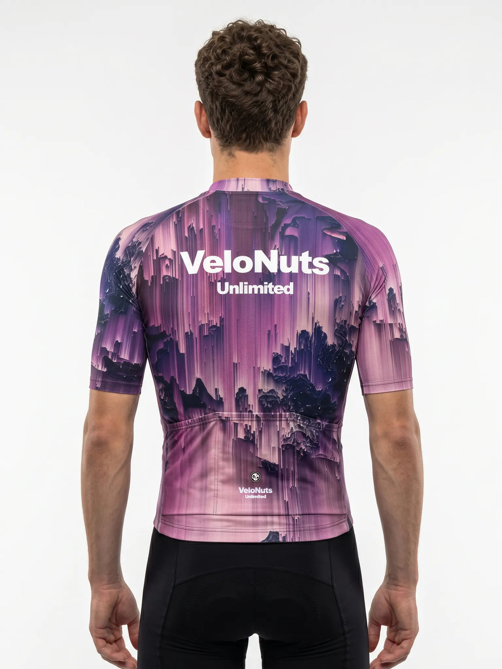 Men's Cycling Jersey-Neon Grid