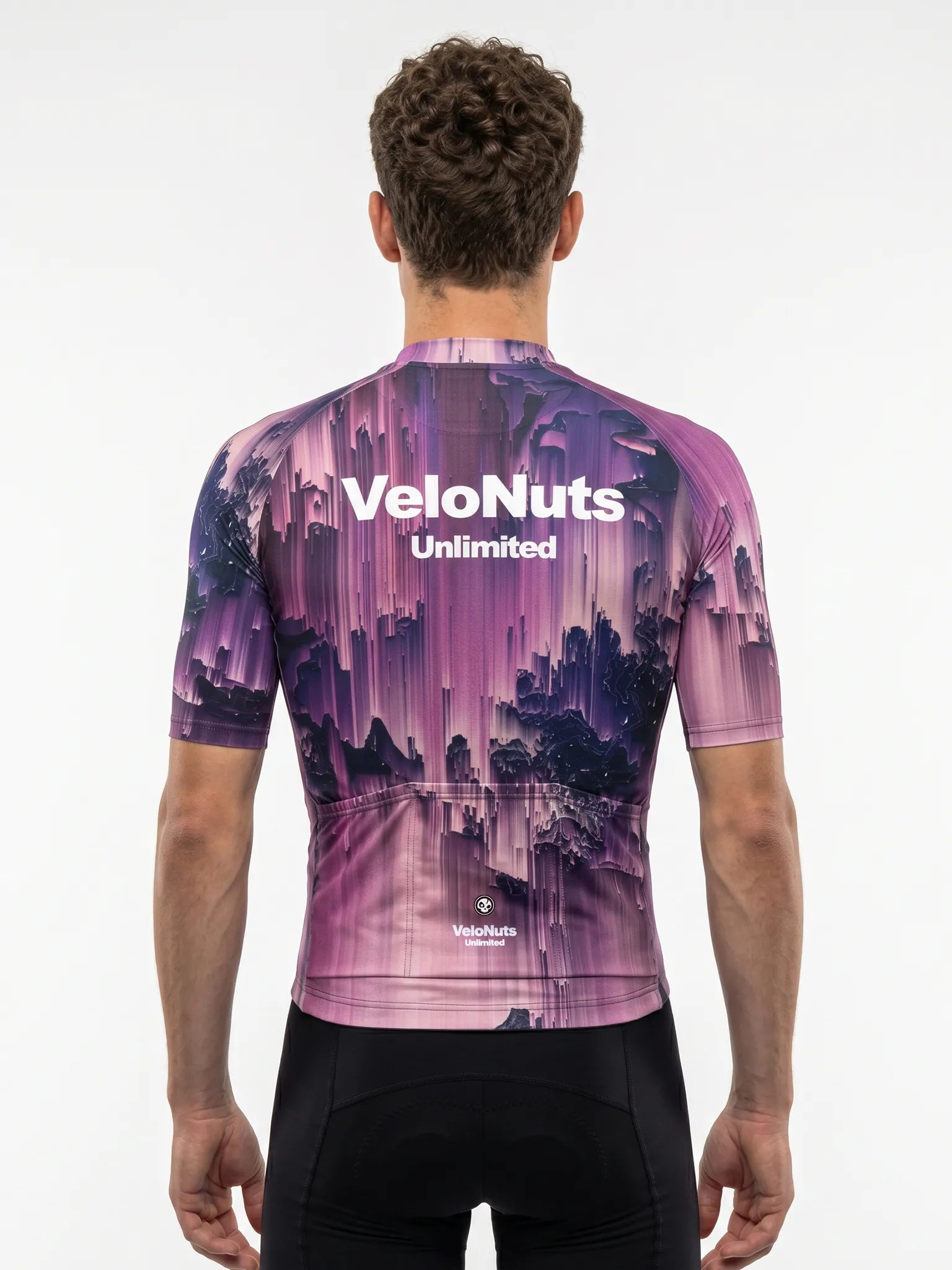 Men's Cycling Jersey-Neon Grid