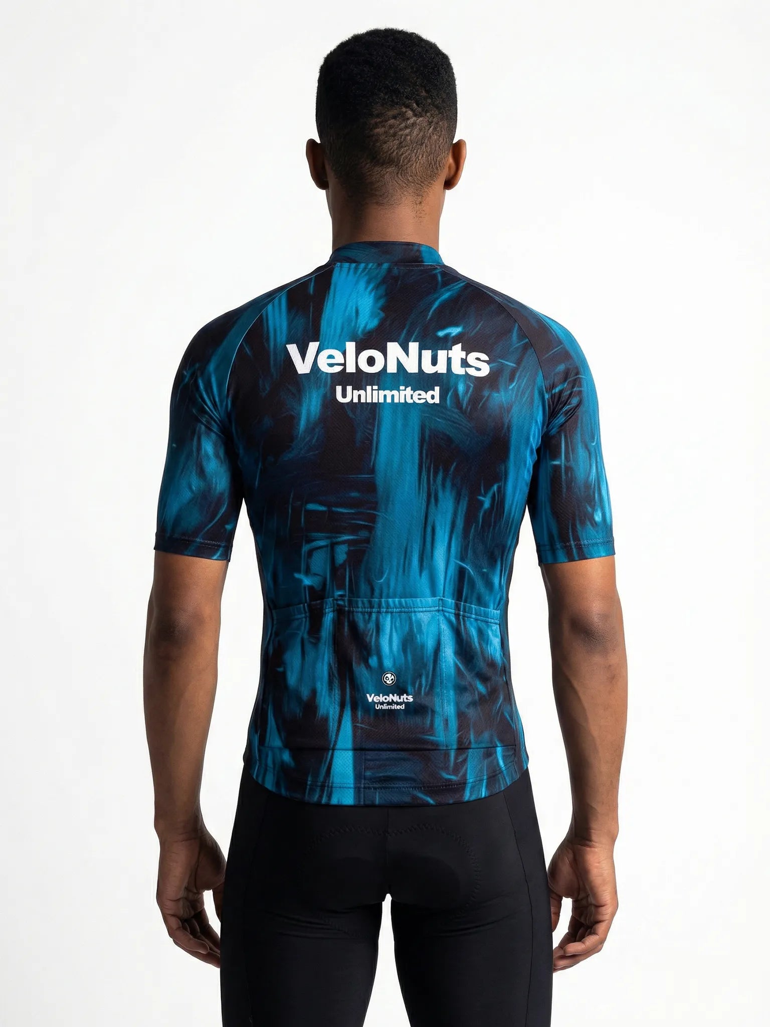 Men's Cycling Jersey-Blue Phantom
