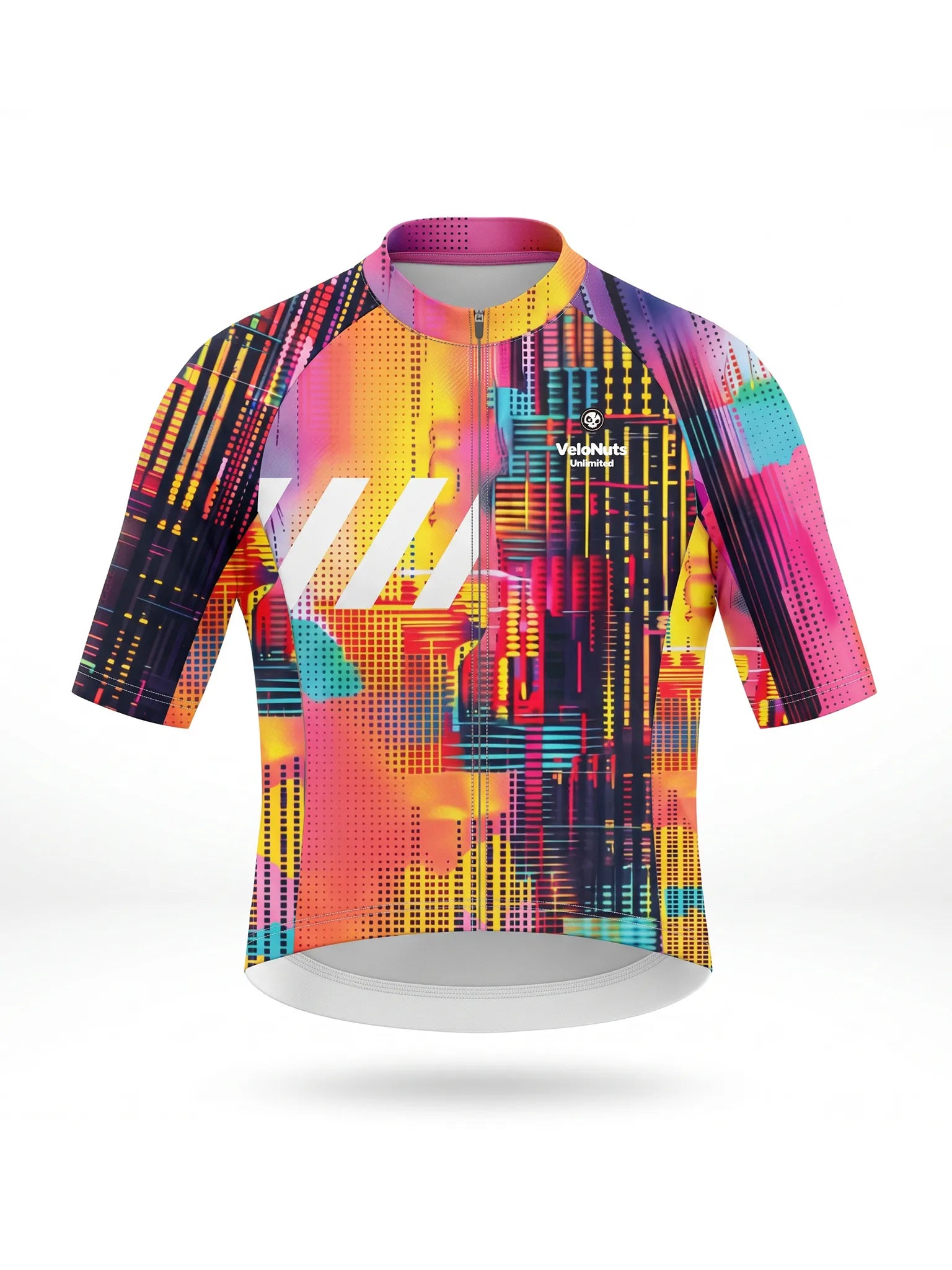 Men's Cycling Jersey-Pink Skyline