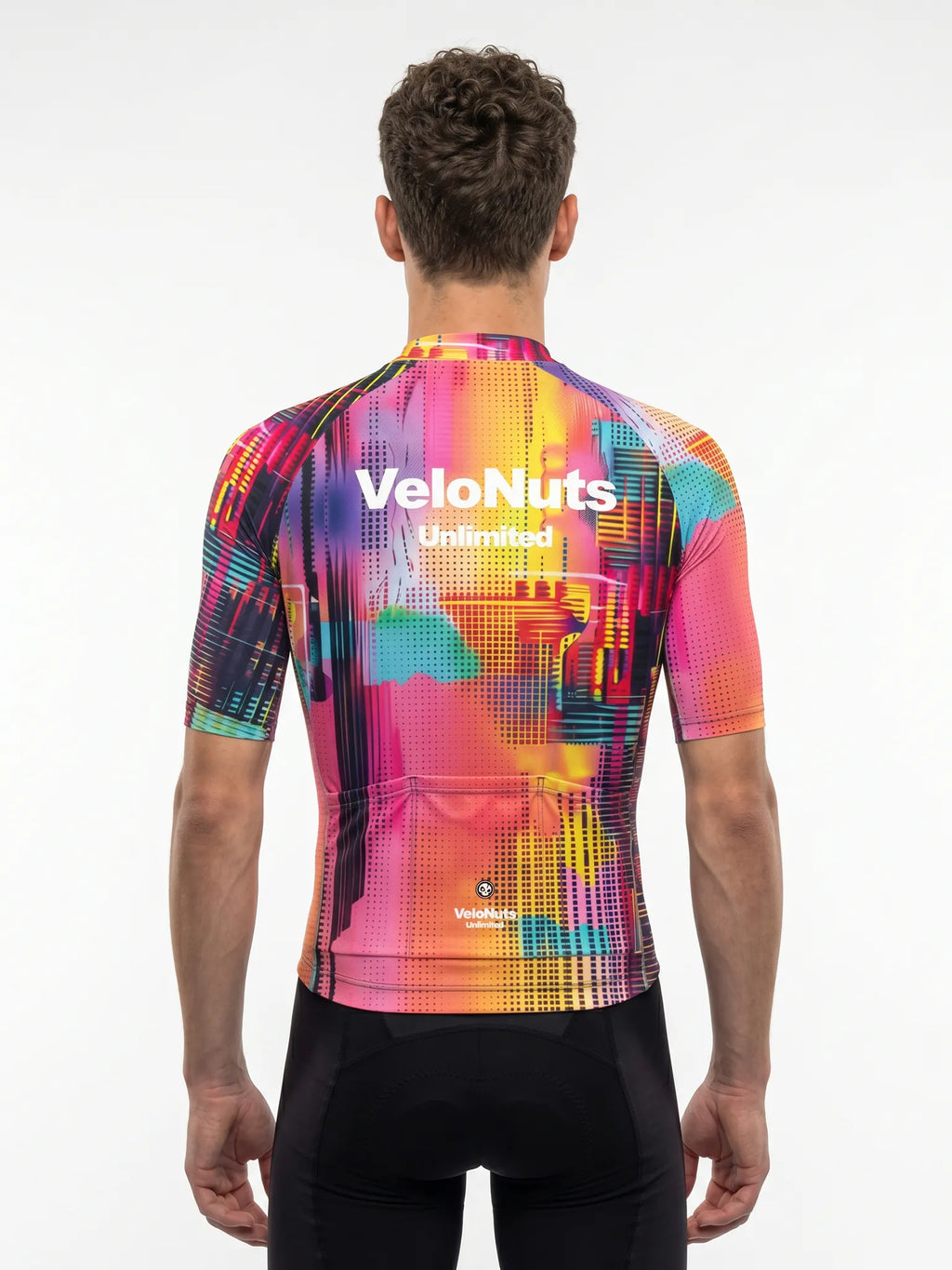Men's Cycling Jersey-Pink Skyline