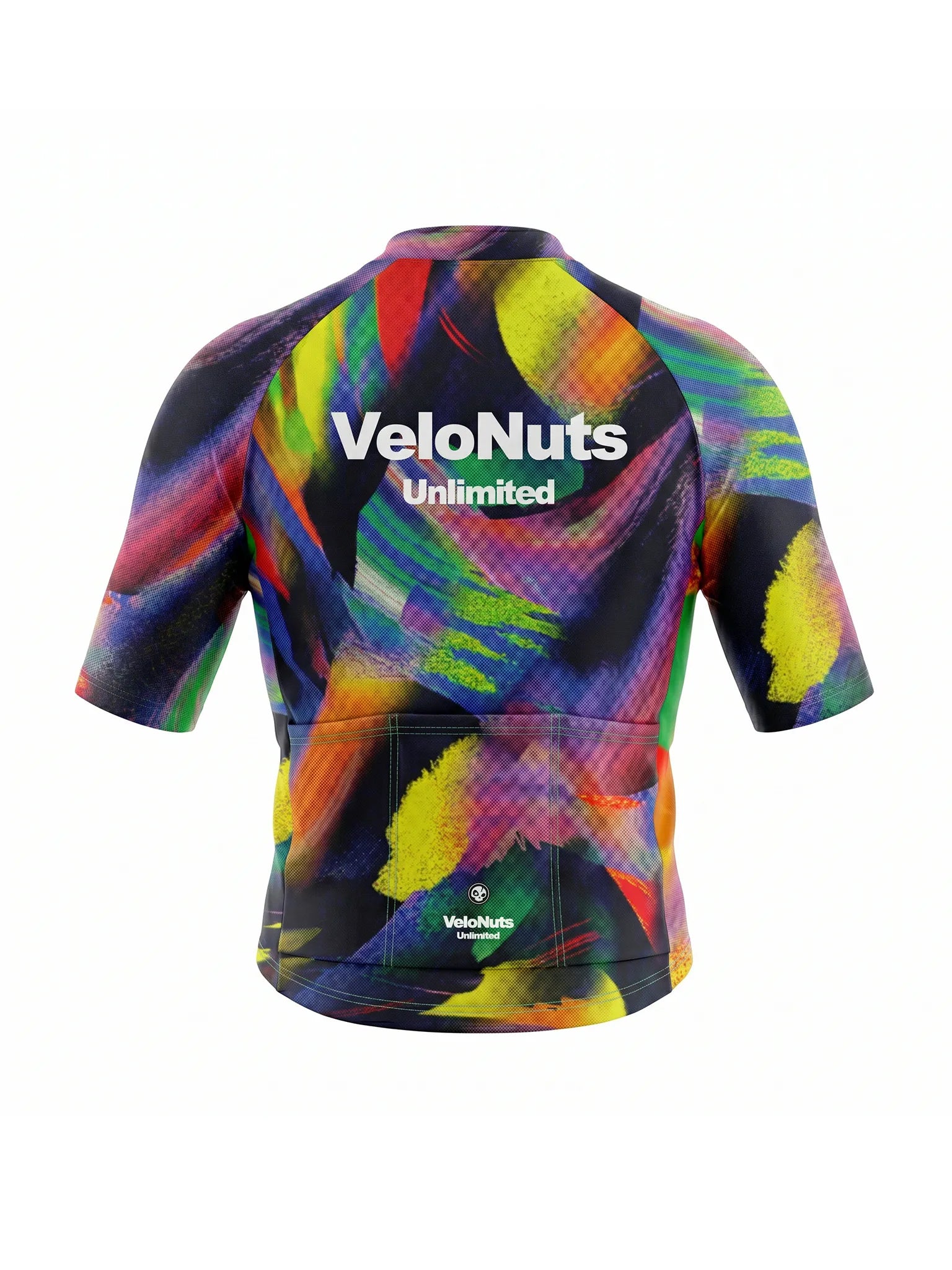 Men's Cycling Jersey-Vertical Glitch