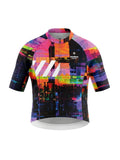 VeloNuts Men's Neon Skyline short sleeve cycling jersey for road cycling