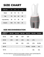 VeloNuts Women’s cycling bib shorts with breathable mesh straps, a cushioned Italian chamois, and anti-slip leg grippers.