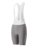VeloNuts Women’s cycling bib shorts with breathable mesh straps, a cushioned Italian chamois, and anti-slip leg grippers.