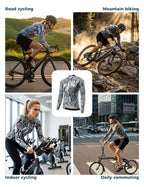 Women's Long Sleeve Cycling Jersey-Clear Sky