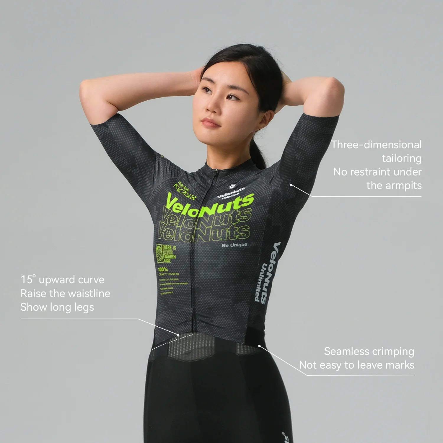 Women's Short Sleeve Cycling Jersey-Shadow Viper